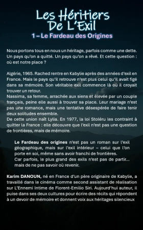 Le Fardeau des Origines (Les Héritiers de l’Exil – Tome 1)