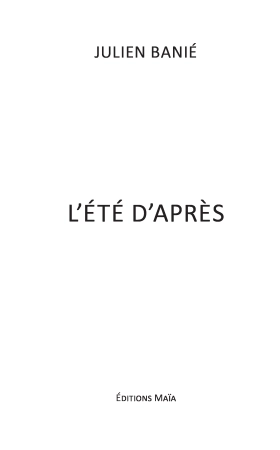 L’été d’après